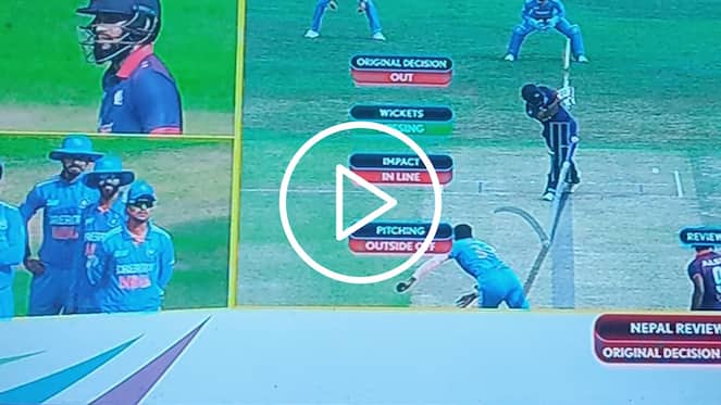 [Watch] Hardik Pandya Robbed Off Wicket After DRS Saves Kushal Bhurtel